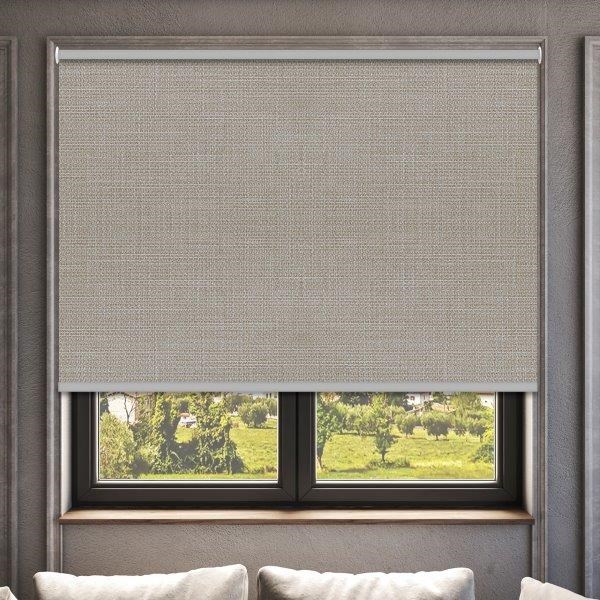Roller Blind - Linesque Blockout Raffia