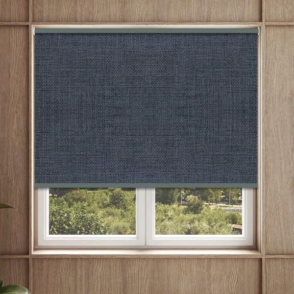 Roller Blind - Linesque Blockout Denim