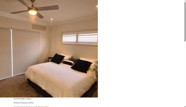 Roller Blind - Linesque Blockout Blanco