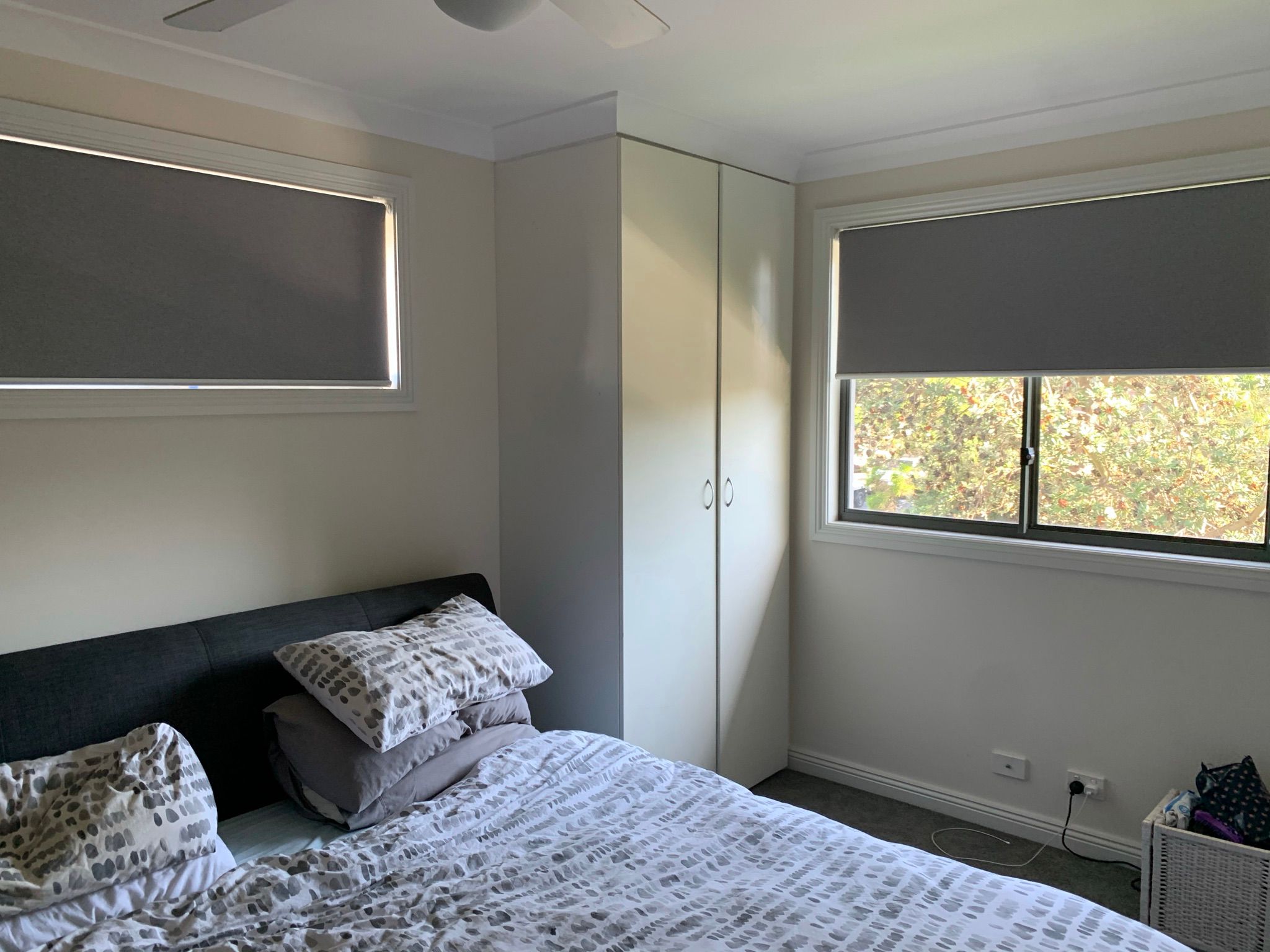 Express Roller Blind - Skye Blockout Chrome