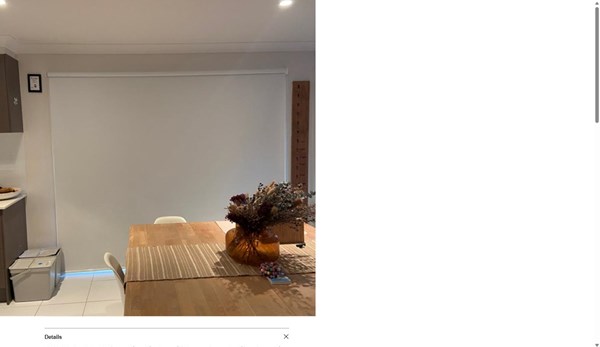 Roller Blind - Estoc Blockout Off White