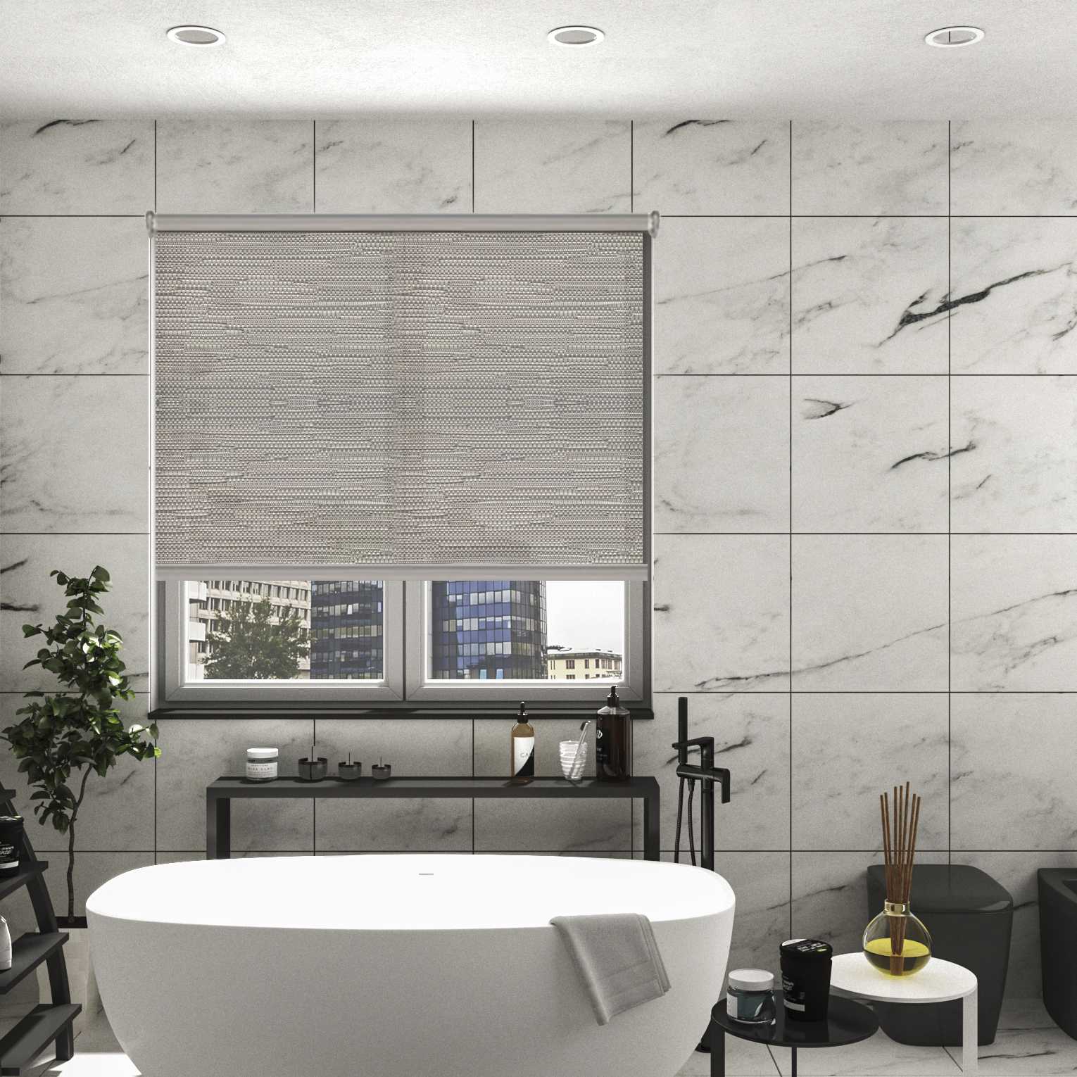 Roller Blind - Le Reve Light Filter Marble