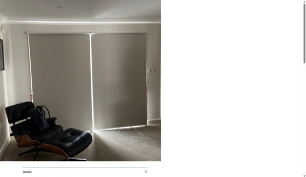 Roller Blind - Palm Beach Blockout Jasmine
